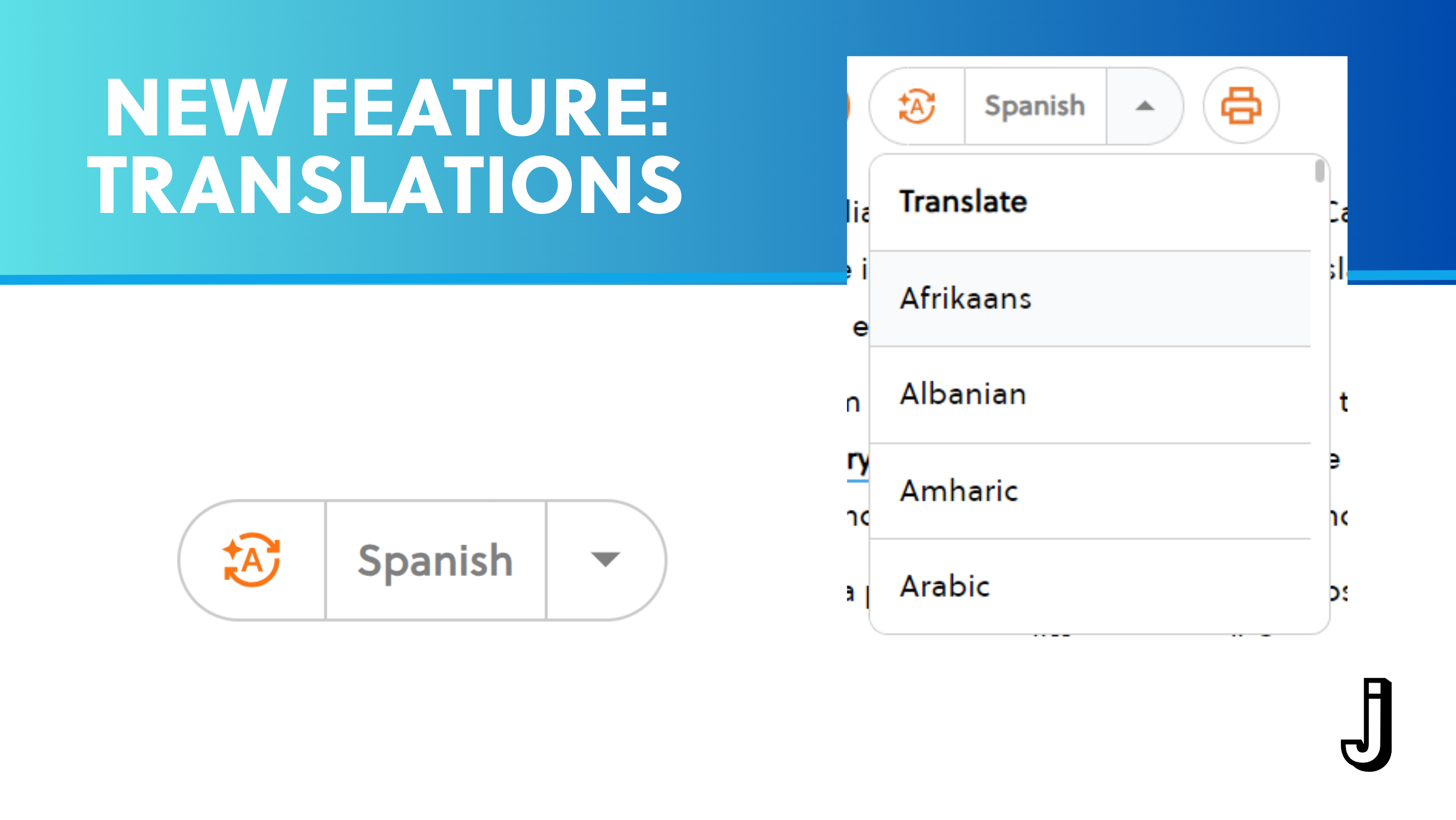 translations feature