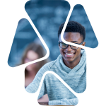 Student sitting at a desk